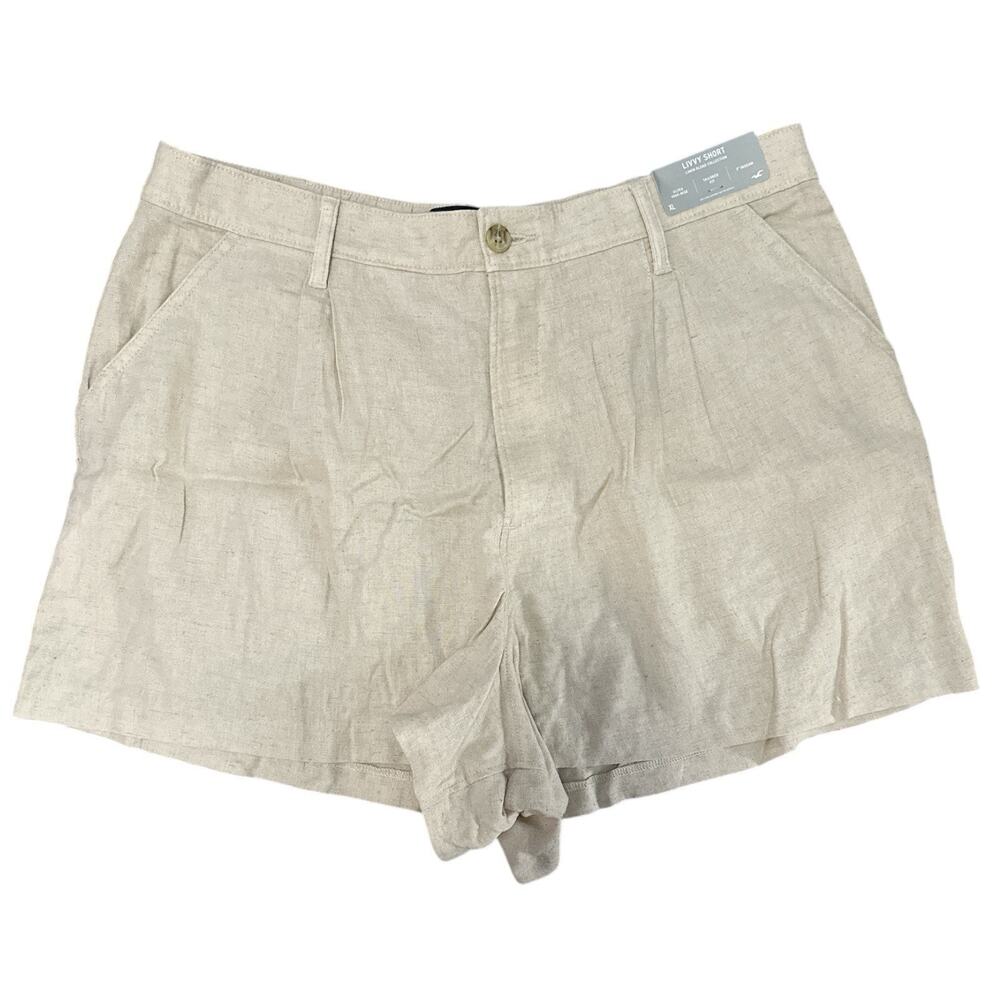 Hollister Short Size XL Livvy Short linen Blend High Rise - NWT‎